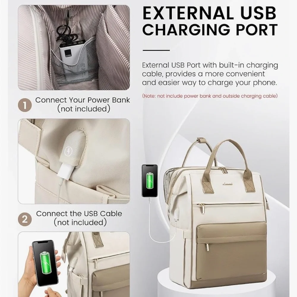 Cream and Tan Baby Bag - Picture 5 of 6